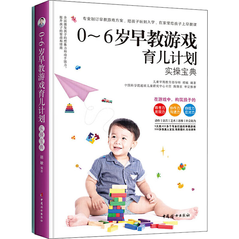 0~6岁早教游戏育儿计划(全2册) 胡敏 书籍
