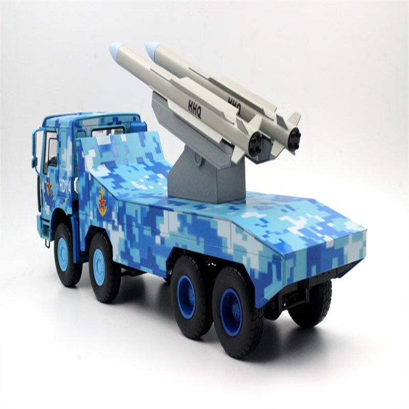 少羽海红旗16军车模型1:24导弹阅兵车模型中国重汽原厂合金卡车模 天