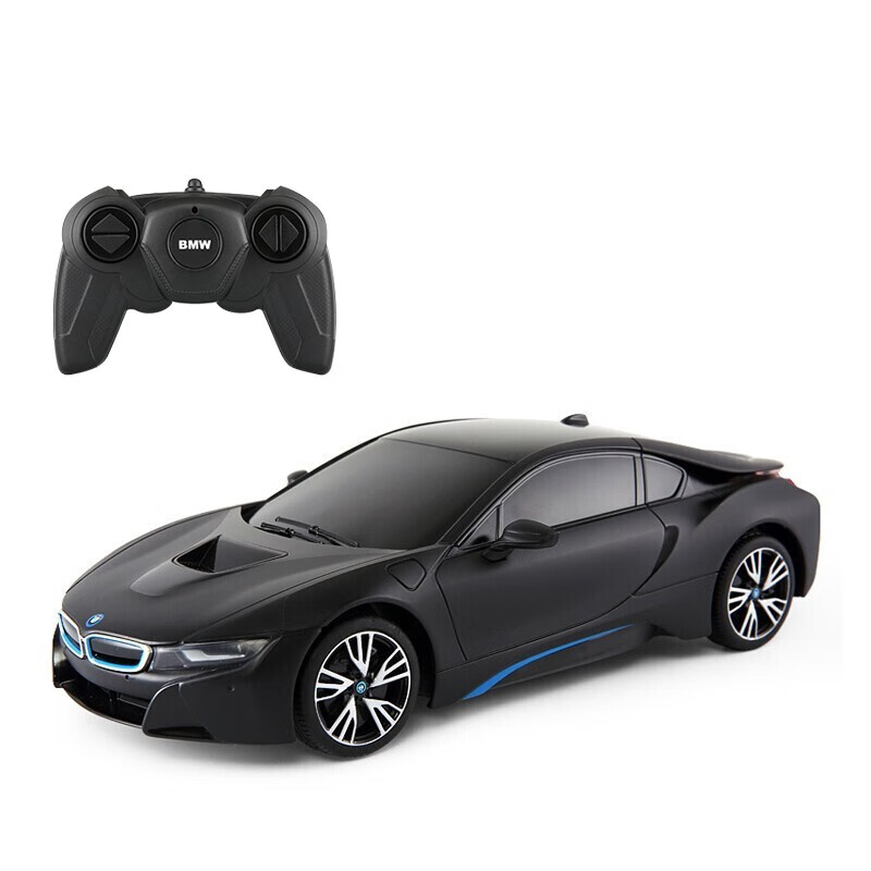 星辉（Rastar）遥控车 1:18宝马i8可遥控跑车玩具车模型 59200黑色 六一儿童节礼物