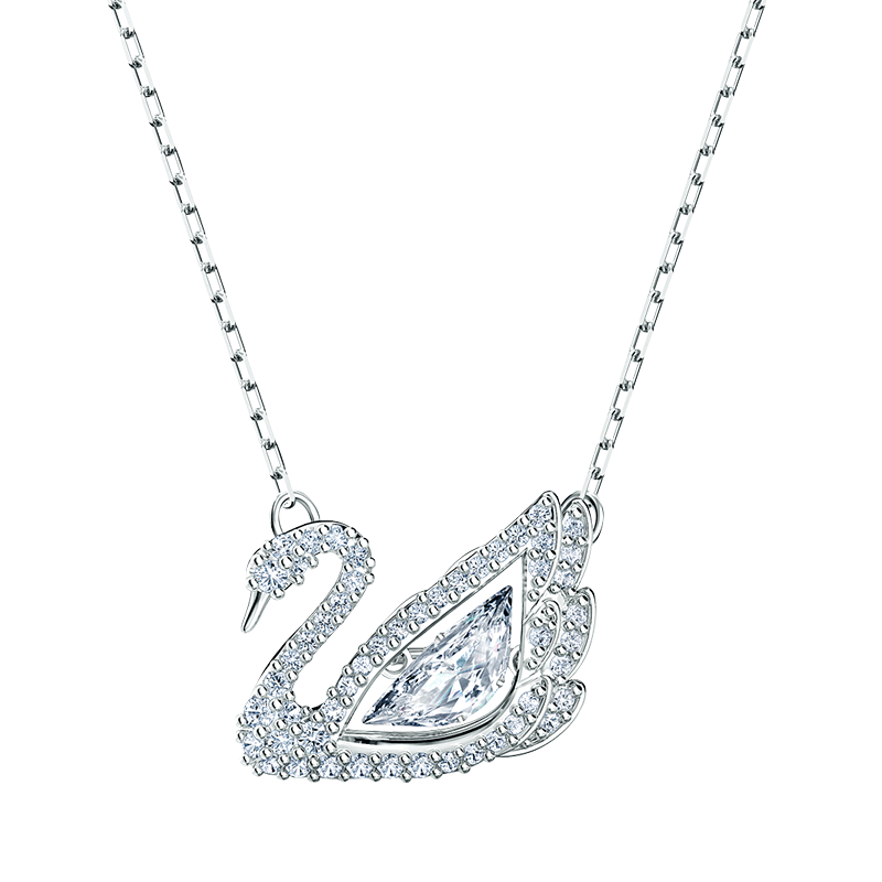 施华洛世奇（SWAROVSKI）Swan天鹅项链女吊坠轻奢小众送女友生日礼物女 125周年纪念款镀白金色5514421