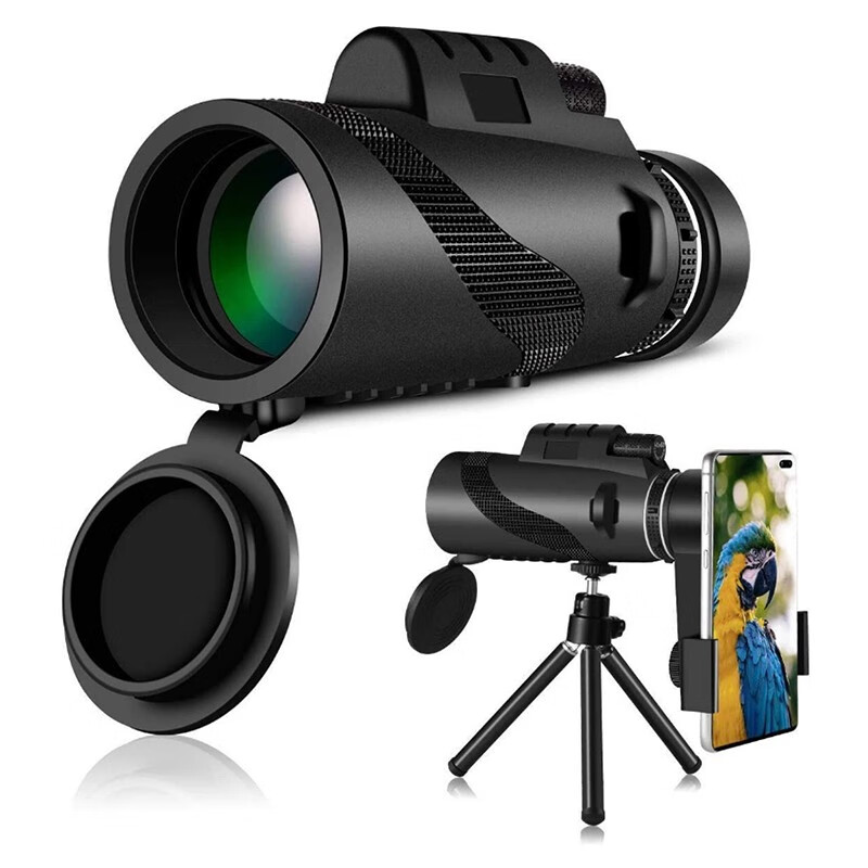 单筒10倍望远镜带支架