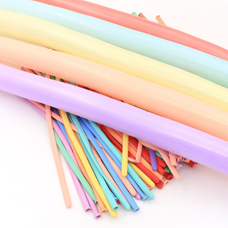 帝兰慕长条气球魔术气球儿童周岁生日布置卡通造型长条长气球 99个