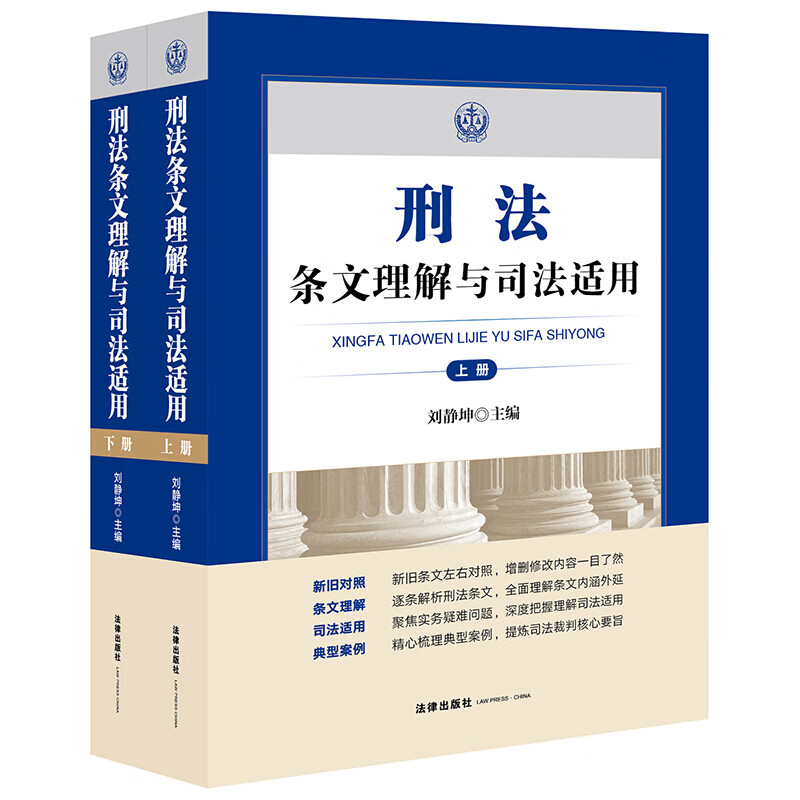 2021 刑法条文理解与司法适用 上下册 刘静坤 法律出版社 刑法修正案十一 正版