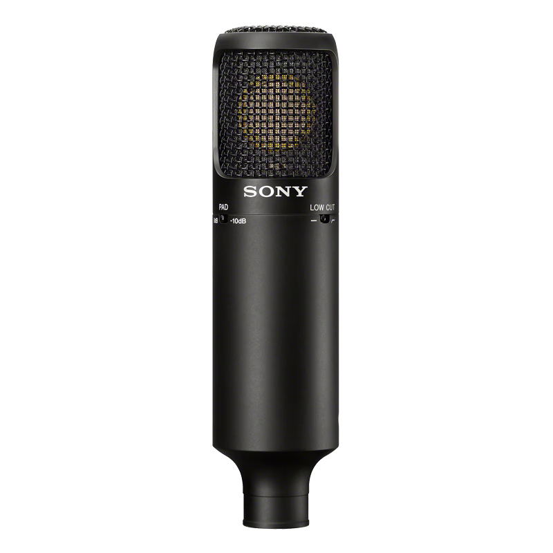 SONY 索尼 C-80 专业电容麦克风主播vlog直播K歌练歌游戏有声书ASMR录音话筒