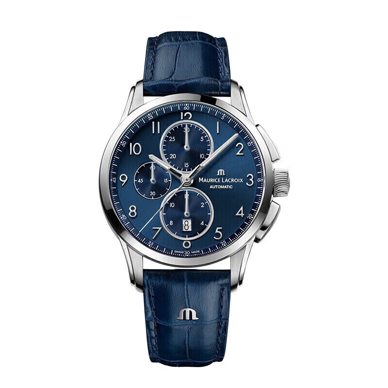 艾美mauricelacroix瑞士手表奔涛系列三眼计时商务机械男士手表男pt