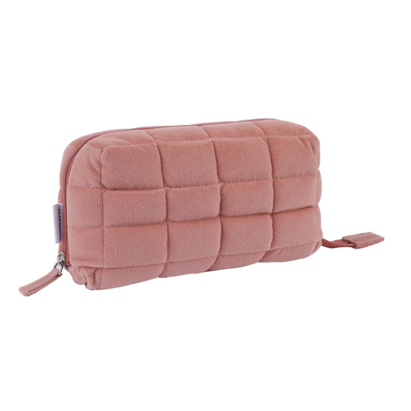 国誉（KOKUYO）学生办公收纳包NEMU枕枕包涤纶帆布笔袋浅粉中号WSG-KUK261LP