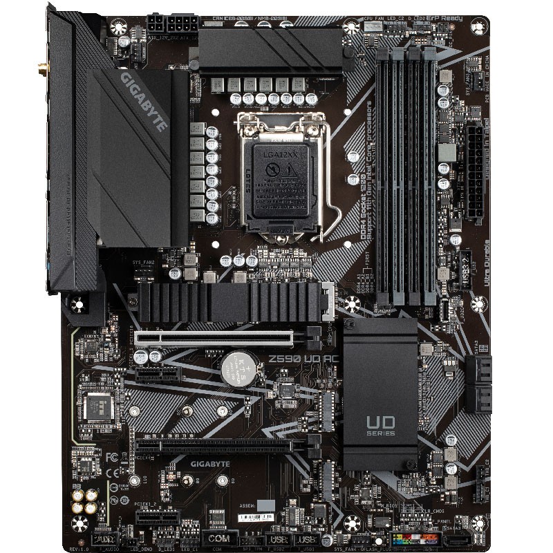 技嘉 Z590 UD AC 主板 支持CPU 11700K/11700KF/10600KF/显卡3070/3080(Intel Z590/LGA 1200)