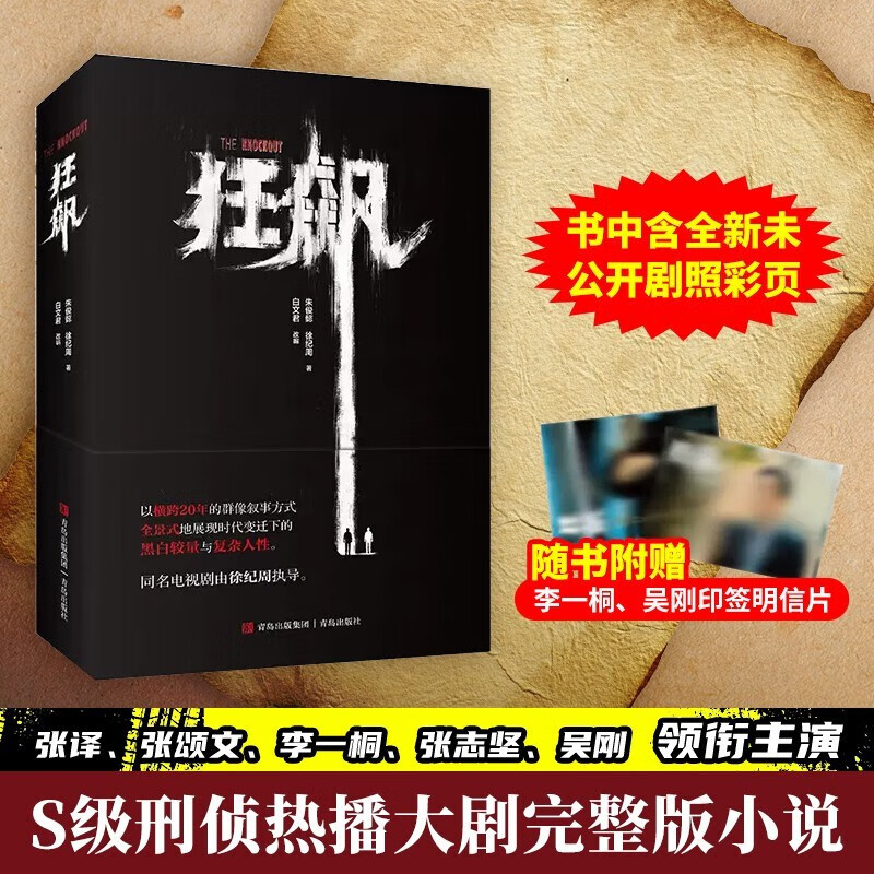 狂飙书 电视剧同名小说 徐纪周导演 高启强张译高叶李一桐陈书婷 赠印签主演未公开剧照彩页 刑侦犯罪悬疑完整版书籍