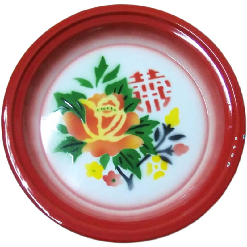 翼荏茶具茶盘家用菜盘搪瓷盘鸡盘鱼盘老式铁盘瓷盘敬酒托盘婚庆盘