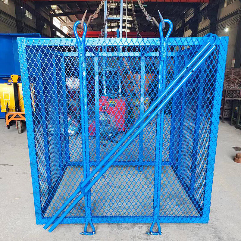京森臻工地钢筋吊笼吊气砖网格笼 加气砖吊具建筑工地塔吊上料升降起