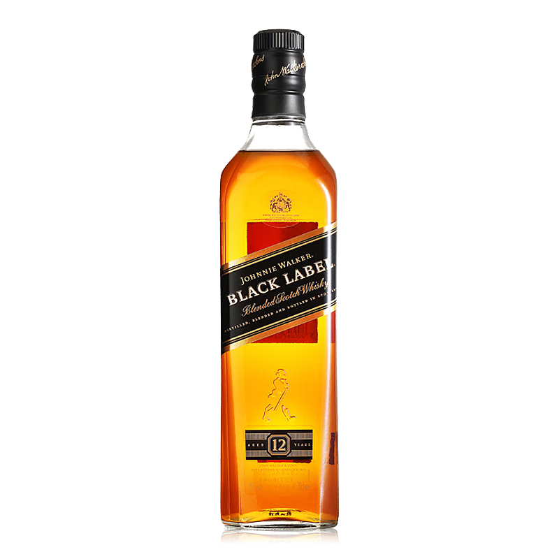 尊尼獲加（JOHNNIE WALKER）英國威士忌 蘇格蘭調和型威士忌 原瓶進(jìn)口洋酒 調酒基酒 七夕送禮 尊尼獲加黑牌威士忌 700mL 1瓶