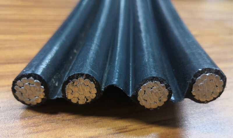 哩嗹啰嗹室外电线电缆平方国标平行线集束架空线 国标4x16平方平行