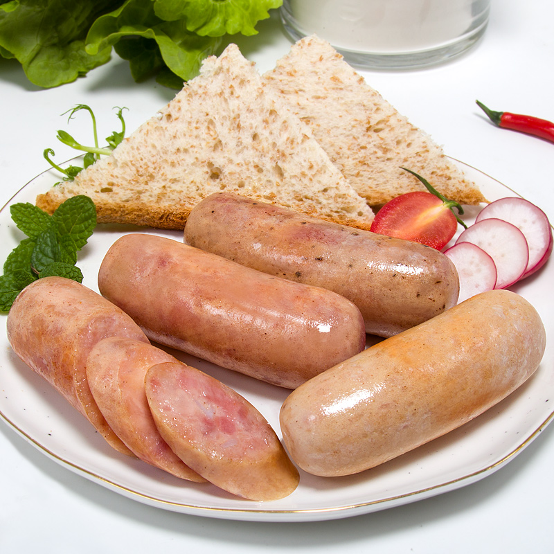 雄丰混合装原味黑椒脆骨鸡肉烤肠肉肠地道肠台湾风味香肠 2包2斤