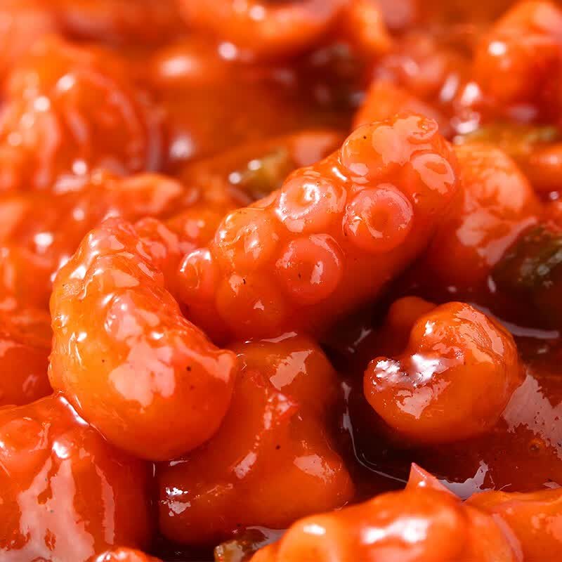 洋琪食品(yangqifoods)西洋辣章鱼500g/盒 即食八爪鱼 寿司料理食材