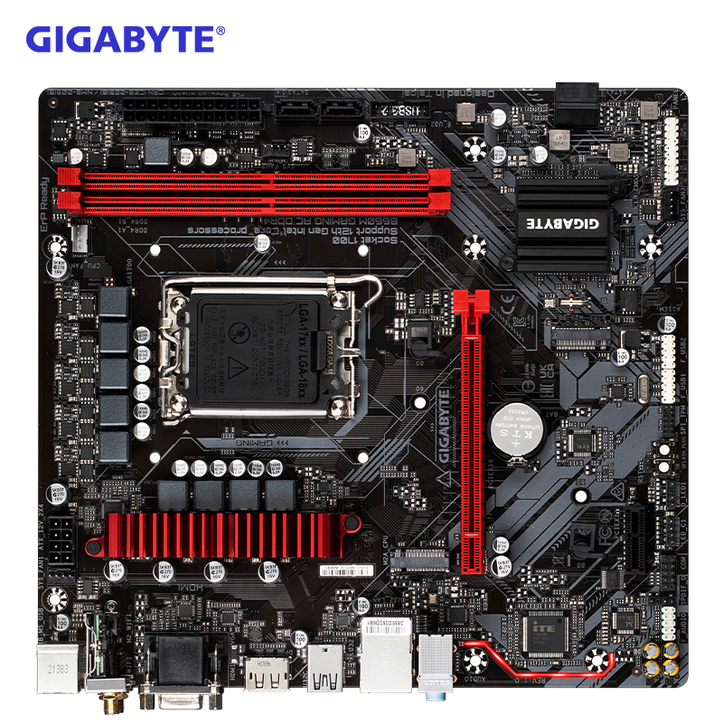 技嘉B660M GAMING AC DDR4主板支持CPU12代酷睿12400F(Intel B660/LGA 1700)