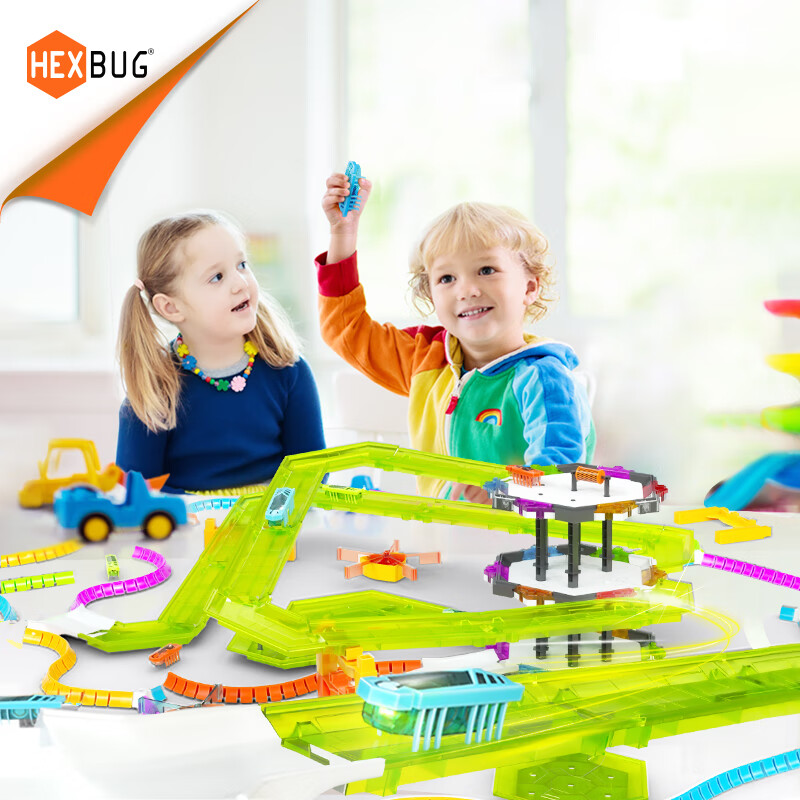 赫宝（HEXBUG） 儿童益智玩具轨道电动虫 可发光闪电纳诺虫乐园多兼容拼搭套装儿童节礼物