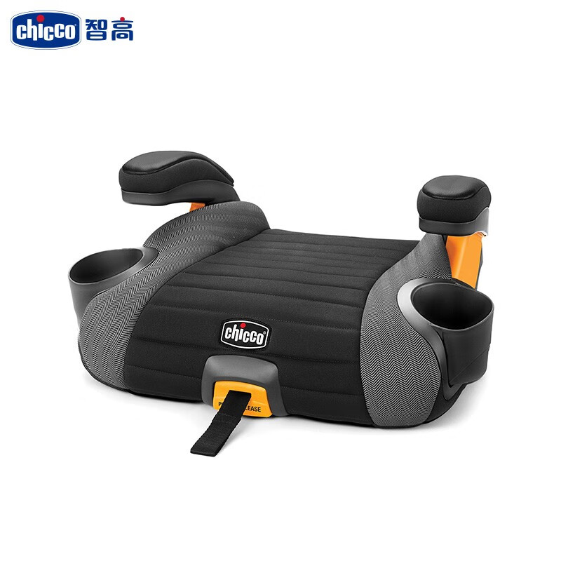 Chicco智高GoFit Plus3-12岁安全座椅增高垫汽车专用增高垫儿童安全座椅 黑灰色
