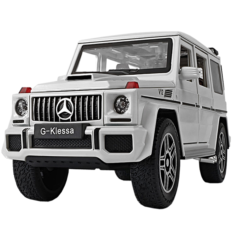 车致(che zhi)1:24奔驰汽车模型仿真大g63合金大奔回力越野车儿童玩具