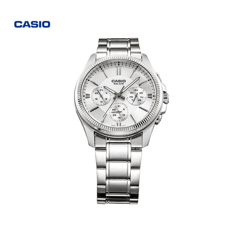 卡西欧(casio)【新年礼物】 mtp-1375石英指针男商务手表casio mtp