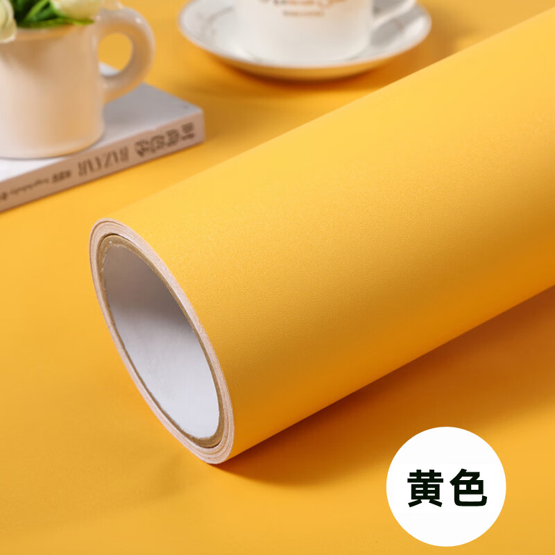 即时贴桌面家具柜子翻新纯色贴纸背景墙纸自粘寝室大学生宿舍pvc墙贴
