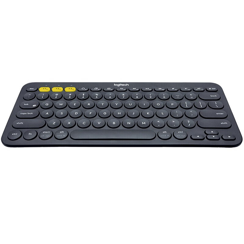 罗技（Logitech）K380无线蓝牙键盘鼠标套装苹果键盘多设备轻薄蓝牙鹅卵石键鼠套装 K380键盘+Pebble鼠标黑色