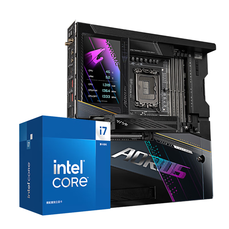 技嘉大雕Z790 AORUS XTREME X主板+i7-14700F处理器板U套装