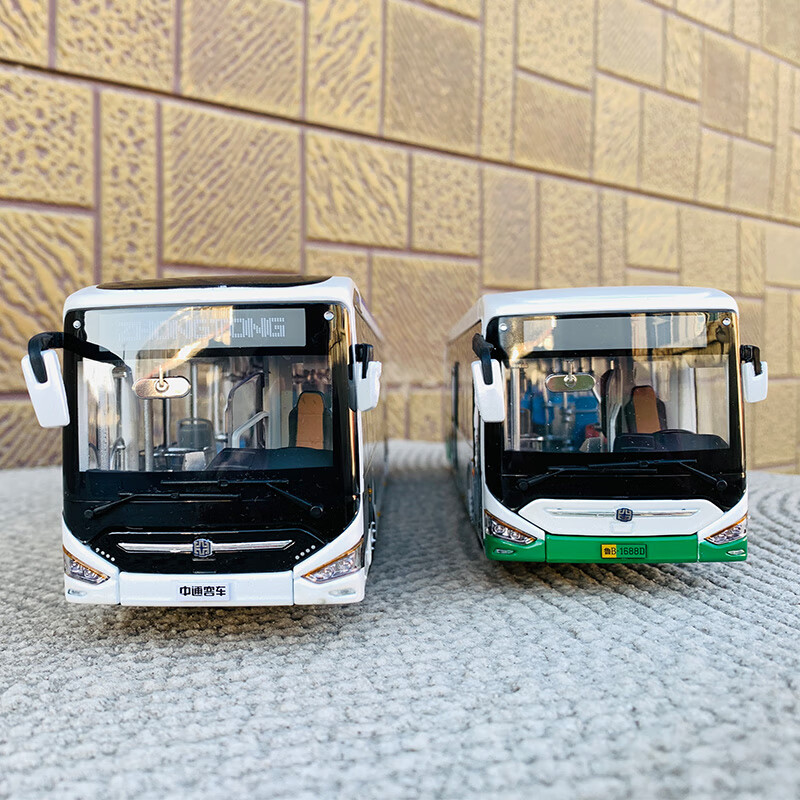 42客车汽车模型 中通新一代客车模型 巴士 仿真合金收藏模型 青岛公交