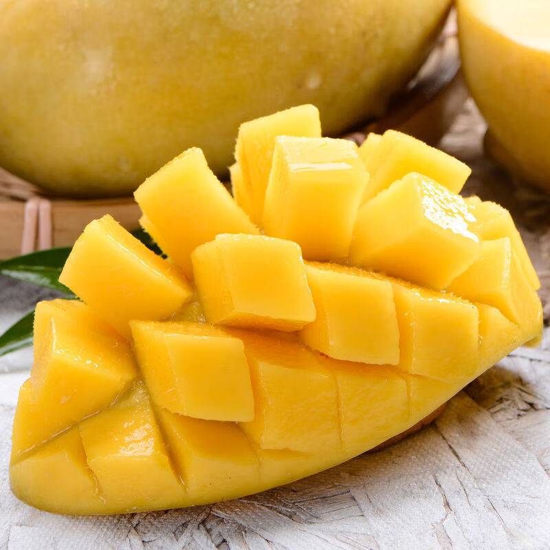 鲸咚亿农海南三亚金煌芒果水仙芒新鲜水果生鲜水果礼盒 带箱9-10斤大果【300-400克】净重8.5