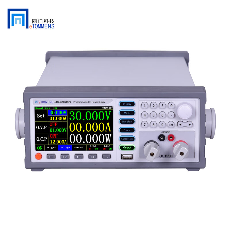 同门同门 eTM-K3020SPL 5位显示程控 eTM-K6010SPL 彩屏开关直流电源 eTM-K3020SPL(30V,20A) 同门程控电源