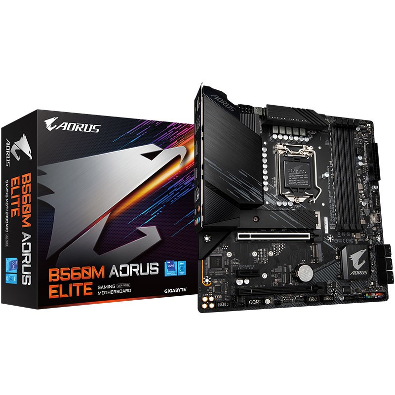 技嘉 小雕 B560M AORUS ELITE 主板 支持CPU 11700F/11600KF/11400F显卡3060/3070(Intel B560/LGA 1200)