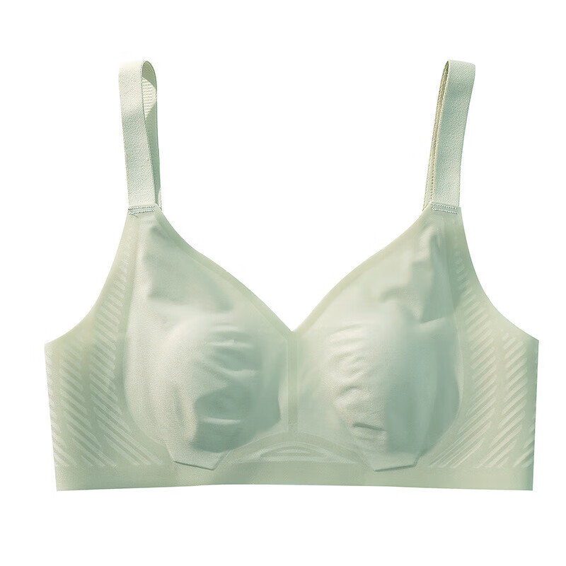 踏丽虹丝质凉感兔耳朵无痕文胸舒适侧收防外扩大胸显小果冻内衣夏季