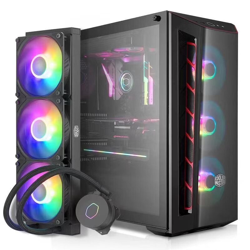 酷冷至尊 MB520 中塔机箱+酷冷至尊 冰神B360 水冷散热器