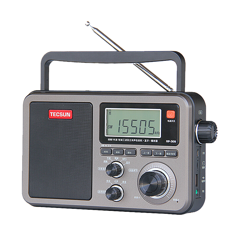 德生（Tecsun）RP-309收音机老年人全波段插TF卡播放器 便携式充电式DSP蓝牙家用台式音箱100010647741