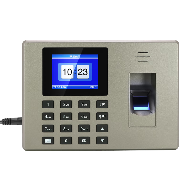 优库 智能打卡机 指纹打卡考勤机 免软件安装 作简单 自动生成报表考勤机 F4