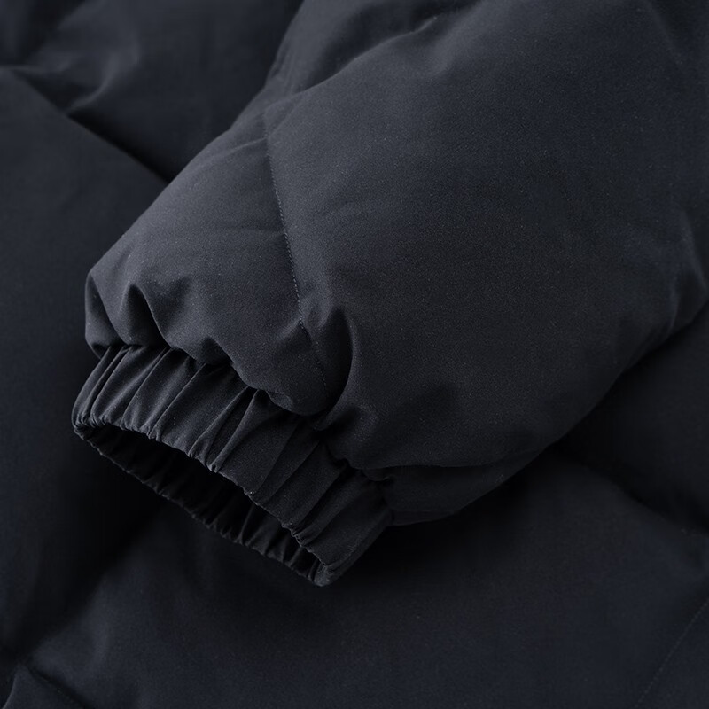 熊猫·本(ben.panda)连帽羽绒服男秋冬90%白鸭绒保暖面包服上衣多穿情侣外套 月夜黑 M