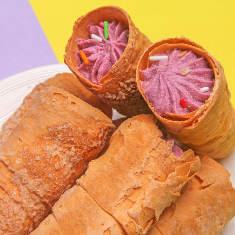 牛角酥原味奶油塔尖角酥甜筒休闲零食小吃号角酥羊角酥传统糕点 原味