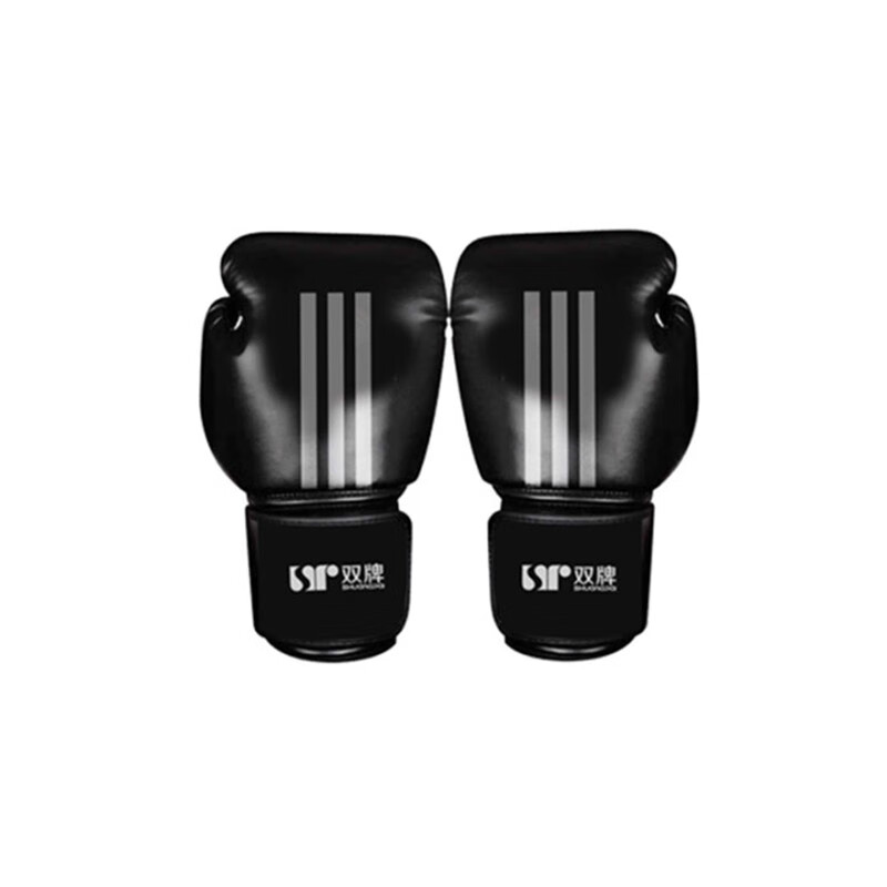 双牌 拳击手套沙袋专用成人搏击拳套散打健身训练器材 黑色