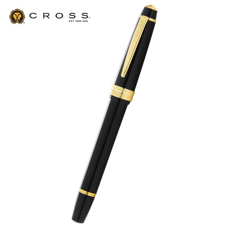 高仕(CROSS)佰利轻盈系列生肖牛年纪念款铱金笔钢笔男士女生送礼书写练字商务办公礼盒套装XF尖0.45mm 黑色金夹 0.45mm(XF尖)