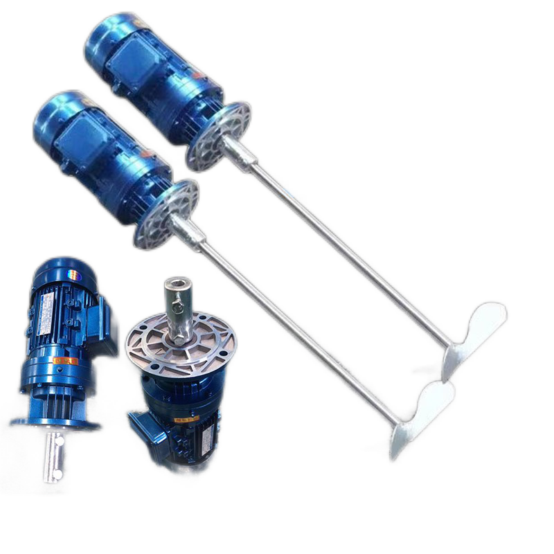 攪拌機(jī) 電機(jī)工業(yè)污水液體電動(dòng)加藥桶220v三相立式擺線針輪減速機(jī)器HXM6458 250L(380v-0.37kw)帶攪拌軸葉片