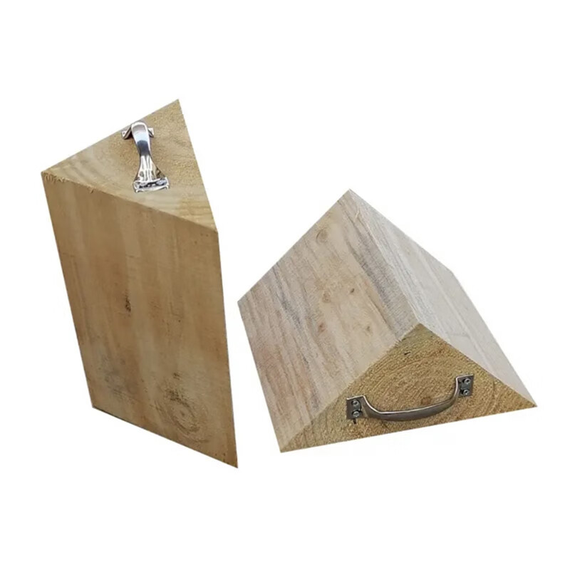 诺贝利奥 停车楔 30*30*15cm 大型汽车用三角木止退器大货车木头防滑