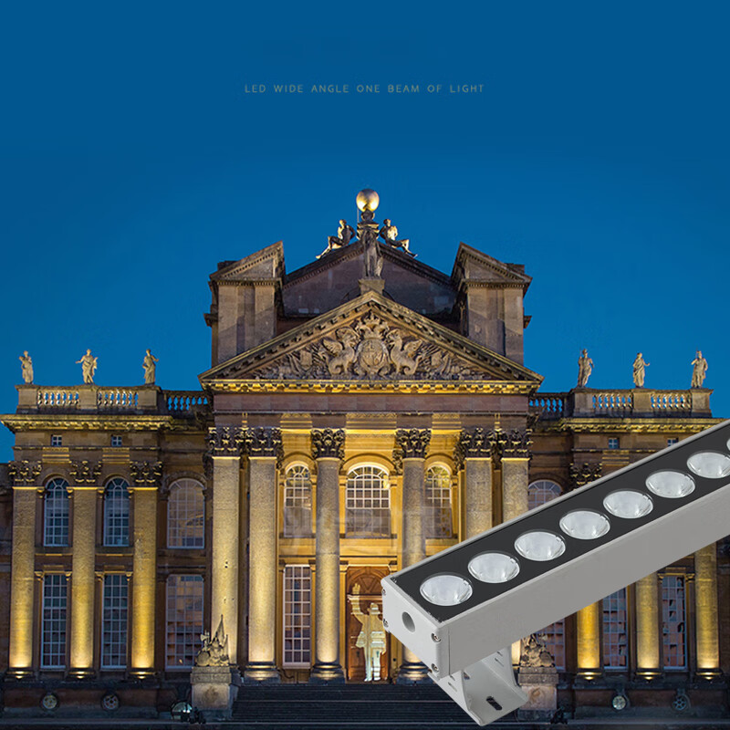 禄欣 一束光聚光射灯led酒店外墙洗墙灯罗马柱光柱灯户外防水窄光灯