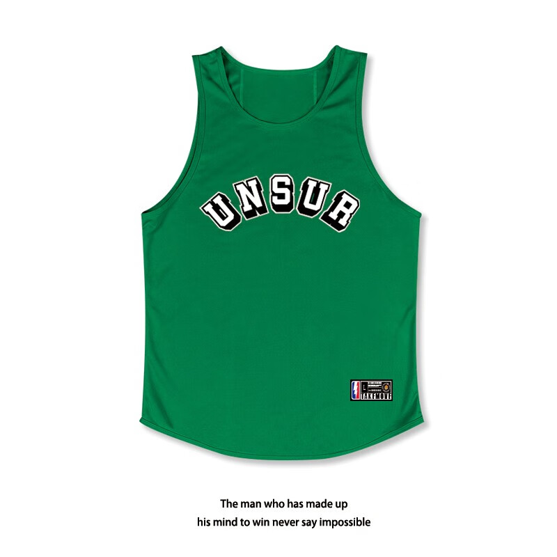 TAKE MOVE美式篮球运动背心男无袖T恤网眼透气速干排汗宽松训练服跑步上衣 北卡蓝 L (120-145斤)