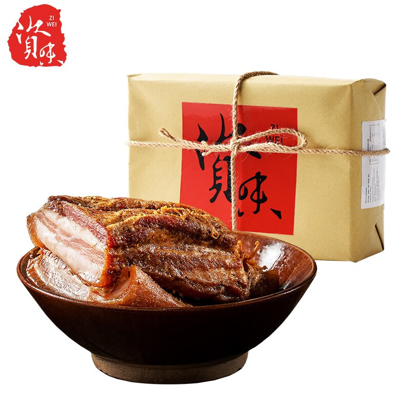 资味 坛子肉 四川安岳特产咸菜坛子肉猪肉五花肉瘦肉 传统牛皮纸500g