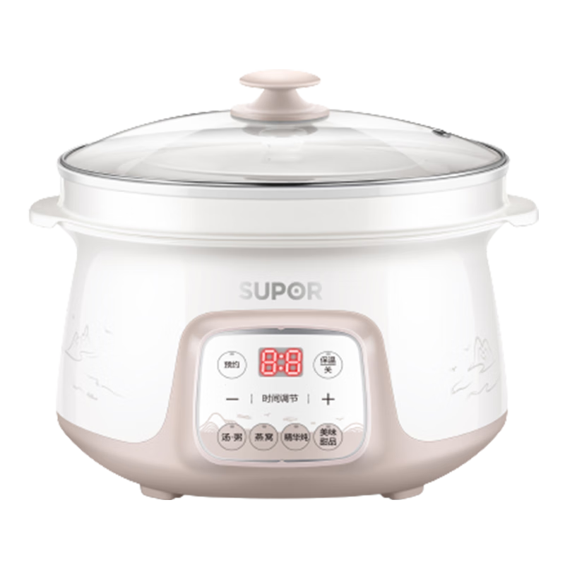 ���ڲ������ղ�����SUPOR�� ���õ�����������������2.5L������Ӥ����ʳ�� ����ʽ��������������һ������DZ25YC831 ���ɫ 2.5L