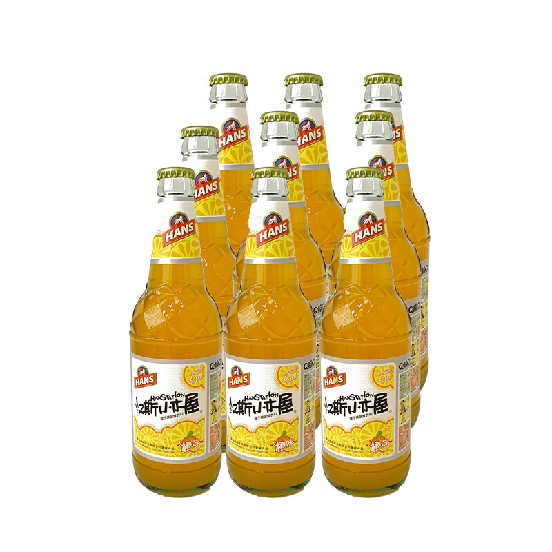汉斯小木屋西安果啤508ml*9瓶装菠萝啤果味老汽水碳酸饮料 菠萝味(9瓶