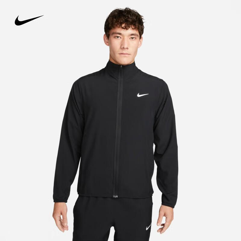 耐克（NIKE）春夏男子休閑立領茄克防風外套運動服透氣速干百搭運動夾克 FB7500-010 L