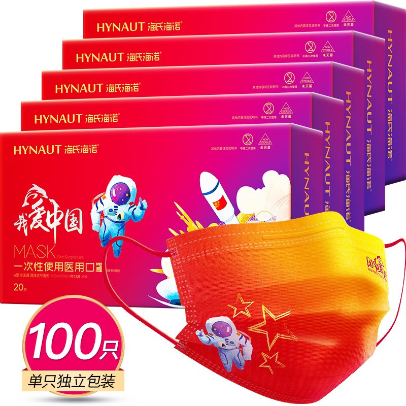 海氏海诺医用中国红口罩：价格走势及产品评测