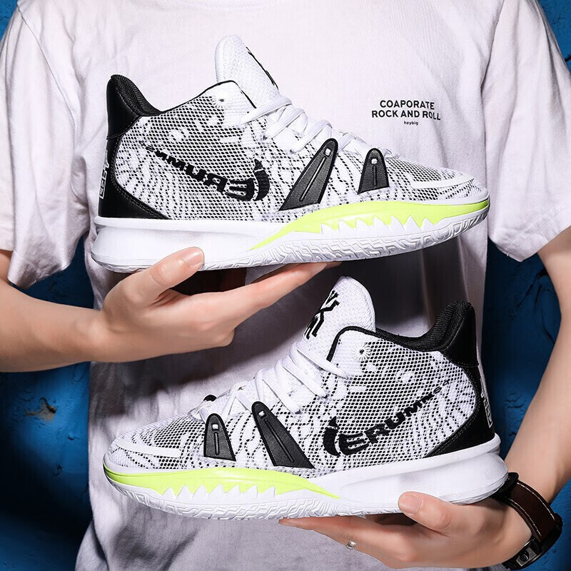 欧文7代篮球鞋新款德鲁大叔实战耐磨透气缓震艺术主题儿童运动球鞋5