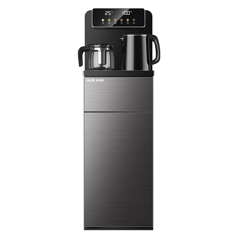 奥克斯（AUX）家用语音茶吧机 多功能下置桶饮水机遥控智能 全自动自主控温立式茶吧机温热YCB-71