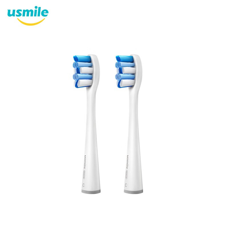usmile 声波电动牙刷洁白款刷头 2支装 软毛刷头